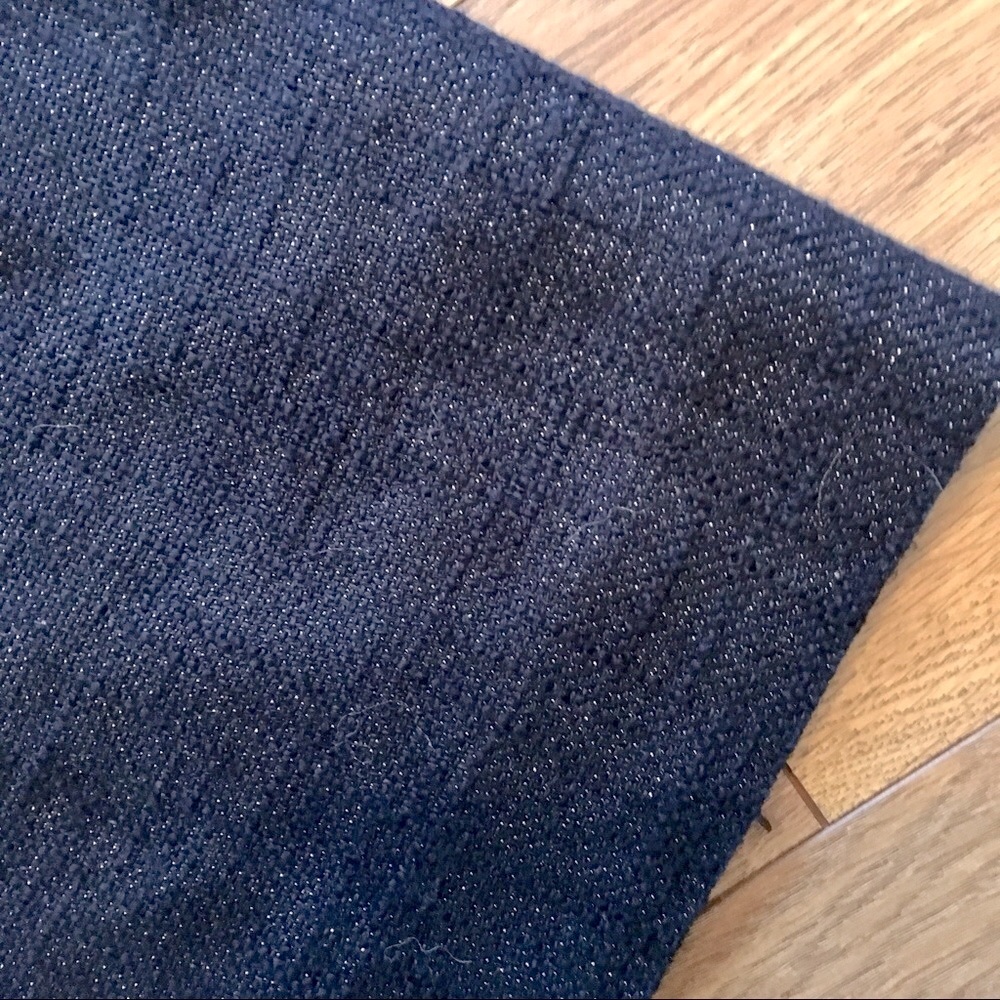 🌸 JCREW LINED SHIMMER THREAD NAVY BLUE SKIRT NO FLAWS - Picture 10 of 11